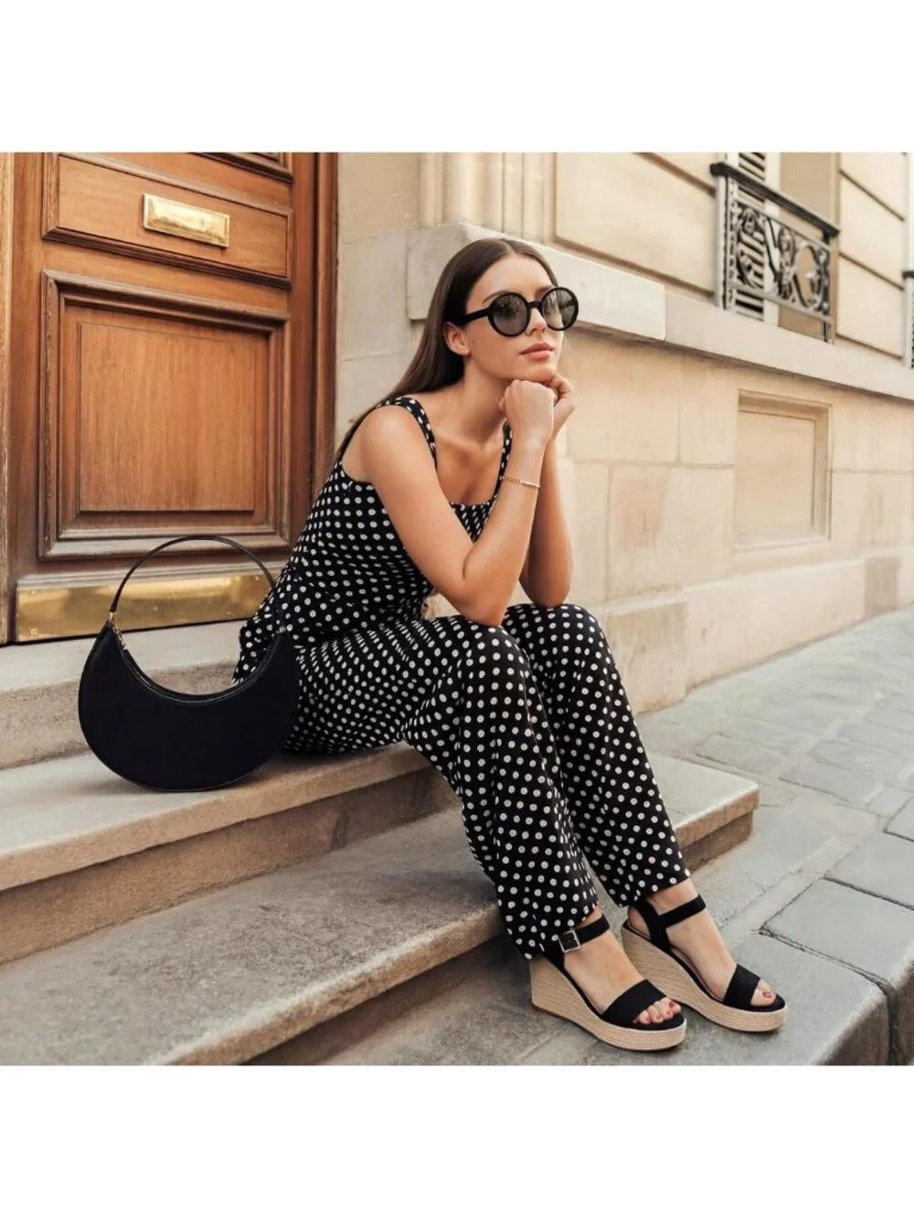 Stylish Women's Wedge Platform Sandals with Ankle Strap - Open Toe Summer
